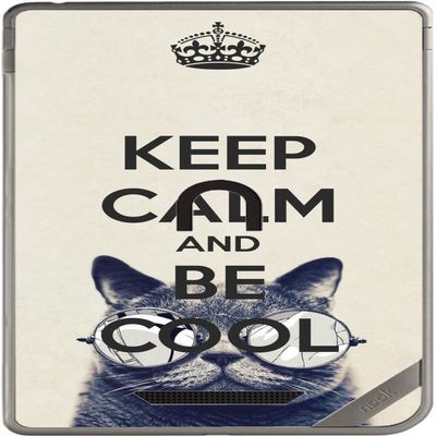 Keep Calm and be Cool Cat Vinyl Decal Sticker Skin by Debbie's Designs for Nook Color & Nook Tablet by Barnes and Noble