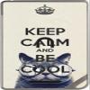 Keep Calm and be Cool Cat Vinyl Decal Sticker Skin by Debbie's Designs for Nook Color & Nook Tablet by Barnes and Noble view 1
