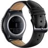 Gear S2 Classic Watch Band, Wollpo Premium Leather Bands with Bukle Spring Bar Replacement Watch Band for Samsung Gear S2 Classic Smartwatch (Leather, Black) view 2