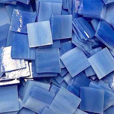 1/2" Blue Stained Glass Mosaic Tiles