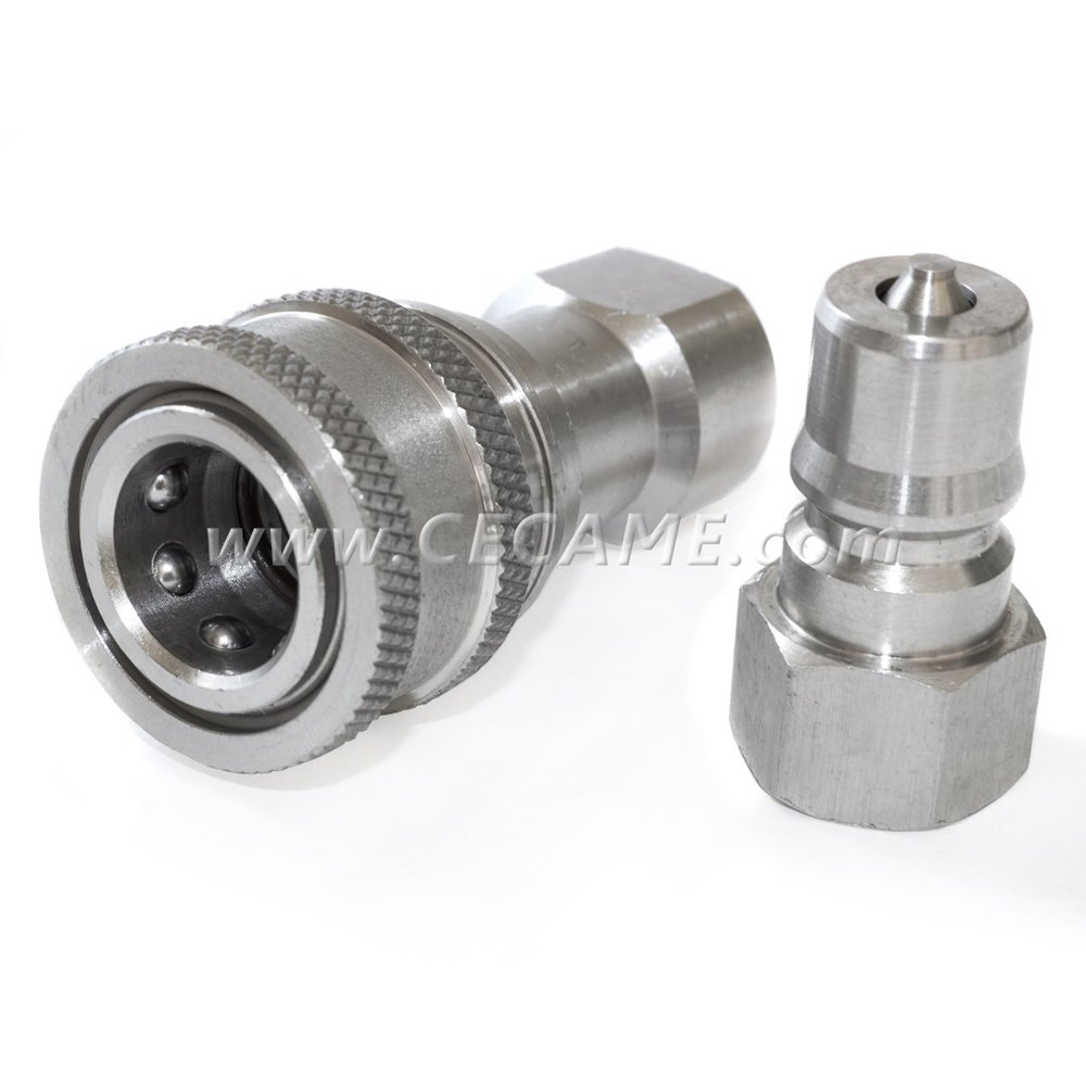 DT 1/4" Stainless Steel Quick Connect Coupler Valve Carpet Cleaning Wand Truckmount