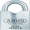 ABUS 83/80 Rekeyable Steel Padlock Silver Keyed Different view 1