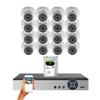 Evertech 16 Channel 1080p Surveillance System 2TB Hard Drive with 16 pcs. Indoor Outdoor Weatherproof 2.8mm Wide Angle Lens Dome Cameras view 1