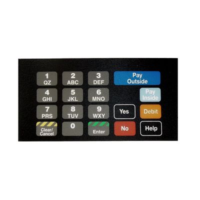 Gilbarco T50064-1077 Ovrly ADA Crind key pad POS Tesoro ADS Debit
