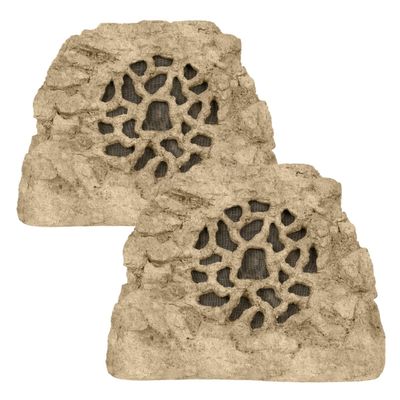 SpeakerCraft Ruckus 8 Series Rock Landscape Speaker - Pair (Sandstone)