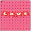 Love Pink Red Hearts Flag Vinyl Decal Sticker Skin by Debbie's Designs for iPad Air 2 view 1