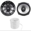 (2) Kicker 40PS694 6x9 180w Compatible with Polairs/ATV/UTV/RZR Marine Motorcycle Speakers PS69 Bundle with Rockville Marine 16G50 OFC 16 Gauge 50 Foot 100% Copper Speaker Wire White view 1