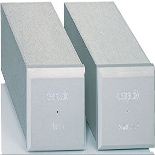 Clearaudio Basic Plus MM/MC Dual-Chassis High-Performance Phono Preamp, Silver Basic+