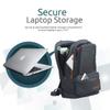 Promate Promate Lightweight Backpack for Laptops Up to 15.6" with Multiple Pockets, Drake Black view 3