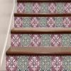Authentic Tile Stickers by Mi Alma 24 PC Set Spanish Design Wall Tile Decal Perfect for Kitchen Backsplash or Bathroom Tiles Vinyl Art Easy to Install Peel and Stick (6x6 Inch, Rosy Green H219) view 3