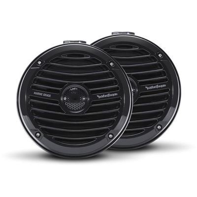 2) Rockford Fosgate RM1652W-MB 6.5" Mini Marine Wakeboard Speakers+JVC Receiever