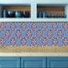 Authentic Tile Stickers by Mi Alma 24 PC Set Spanish Design Wall Tile Decal Perfect for Kitchen Backsplash or Bathroom Tiles Vinyl Art Easy to Install Peel and Stick (4x4 Inch, Golden Blue H221) view 4
