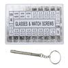 VAPKER 1000pcs Micro Eyeglass Sunglass Repair Screws, Nuts Assortment Stainless Steel Screws for Spectacles Watch with (Screwdriver) view 1