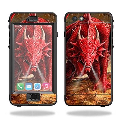 MightySkins Protective Vinyl Skin Decal Compatible with Lifeproof Nuud iPhone 6s Plus Case wrap Cover Sticker Skins Angry Dragon