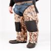 DeHaus Performance Work Gear Hunting Chaps- Integrated Knee Pad, True Timber Camo Pattern, Oversized 3/4" Thick Foam Pad with Ballistic Nylon Cap (True Timber- Flooded Timber, S/M; 24" Thigh) view 1