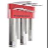 Bondhus 77099 Stubby Double Ball End L-Wrench Set with BriteGuard Finish and Extra Long Arm, 9 Piece view 1
