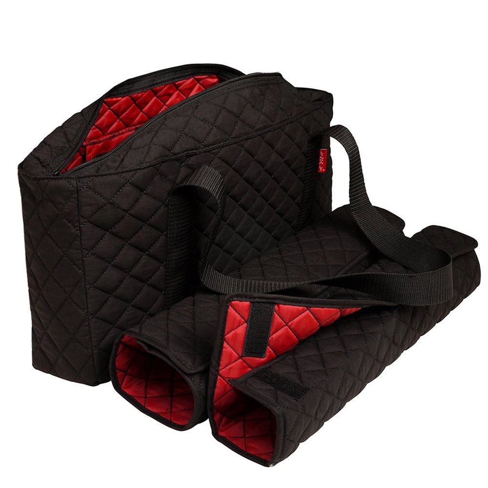 American-Wholesaler Inc. New! - Empty Mahjong Bag - Black Quilted Soft Bag by Linda Li - Empty Bag Only
