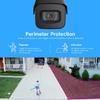Amcrest 2-Pack UltraHD 4K (8MP) Bullet POE IP Camera, 3840x2160, 98ft NightVision, 2.8mm Lens, IP67 Weatherproof, 125 FOV, Supports up to 256GB MicroSD Recording, Black (2PACK-IP8M-2496EB-V2) view 3
