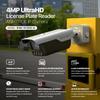 Amcrest License Plate Recognition (LPR) Camera, 8-32mm Optical Zoom AI IP POE Camera 4MP @ 30fps, 1/1.8" Low-Light Sensor, Active Deterrents, 98ft Nightvision, Bullet IP4M-1072EW-AI view 2