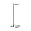 Gatco 1431C Modern Rectangle Base Freestanding Toilet Paper Holder, 21.25" Chrome with Weighted Base view 1