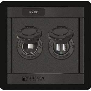 Blue Sea 360 Panel - 12V DC Socket & Dual USB Charger Consumer Electronics