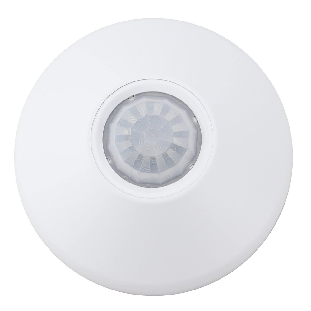Acuity Controls NCM PDT 9 RJB nLight Low Voltage Ceiling Mount Sensor, Passive Dual Technology, Small Motion/Standard Range 360 Lens, Rear RJ-45 Ports, White