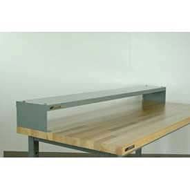 Stackbin 4-3EX Steel Raised Shelf for 36" Workbenches, Black, 36" Length, 10" Width, 6" Height