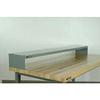 Stackbin 4-3EX Steel Raised Shelf for 36" Workbenches, Black, 36" Length, 10" Width, 6" Height view 1