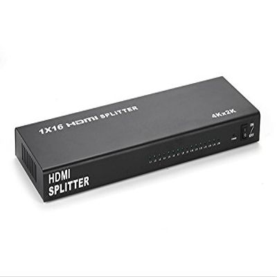 axGear HDMI Splitter 16 Port 3D 1080P 4K HD w/Audio for 1 to 16 Dispay Monitor Mirror