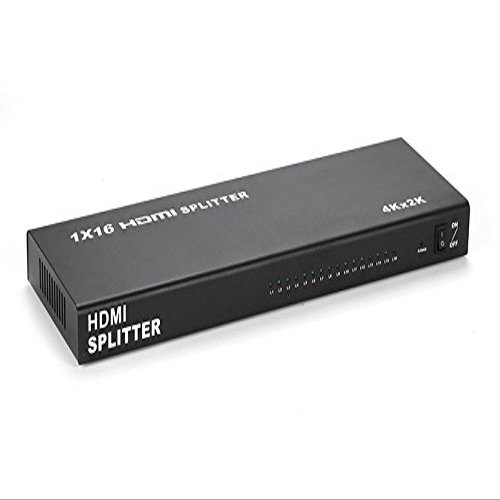 axGear HDMI Splitter 16 Port 3D 1080P 4K HD w/Audio for 1 to 16 Dispay Monitor Mirror