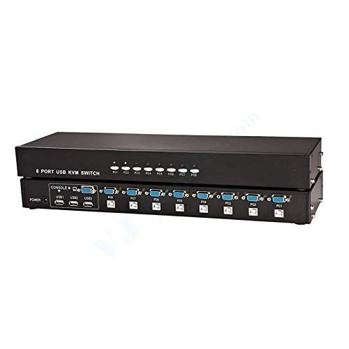 8 Port Manual USB KVM Switch Share Keyboard Mouse Monitor PC Selector Cable - axGear