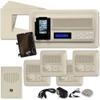 IST Retro Music & Intercom System Package, 4 Rooms (Horizontal Frames), Almond (RETRO-MH4PACA) view 1