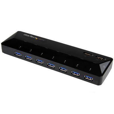 7-port Usb 3.0 Hub Plus Dedicated Charging Ports - 2 X 2.4a Ports - Desktop Usb Hub And Fast-charging Station - Usb - External - 9 Usb Port[s] - 7 Usb 3.0 Port[s] - Pc