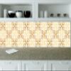 Authentic Tile Stickers by Mi Alma 24 PC Set Spanish Design Wall Tile Decal Perfect for Kitchen Backsplash or Bathroom Tiles Vinyl Art Easy to Install Peel and Stick (4x4 Inch, Cream Gold A46) view 1