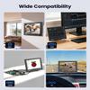 Eyoyo 8" Security Camera Monitor, 1024768 4:3 Mini LCD Screen CCTV Monitors Display with HDMI VGA BNC AV USB, Small Video Monitor for PC, NVR, Raspbery Pi, RV & Kitchen, Built-in Speakers view 2