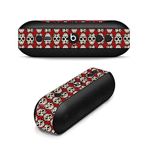 MightySkins Skin Compatible with Beats by Dr. Dre Pill Plus - Sugar Skull | Protective, Durable, and Unique Vinyl Decal wrap Cover | Easy to Apply, Remove, and Change Styles | Made in The USA