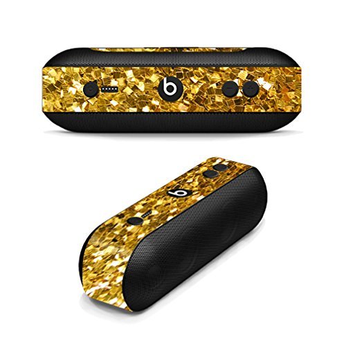 MightySkins Skin Compatible with Beats by Dr. Dre Pill Plus - Gold Chips | Protective, Durable, and Unique Vinyl Decal wrap Cover | Easy to Apply, Remove, and Change Styles | Made in The USA