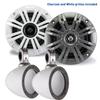 KICKER 4 Inch KM-Series Marine Speaker Bundle 41KM42CW with White Wake Tower Enclosure view 2
