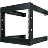 Vertical Cable 6U Open Wall Mount Frame Rack - Adjustable Depth 18"-30" view 1