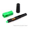 100pcs Ftth Optical Fiber Cable Connector Quick Assembly Adapter SC APC Covered Wire Fiber Optic Connector Adapter view 3