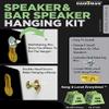 Hangman Products KSH4-B Keyhole Speaker Kit | 6 Pack Kit view 1