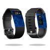 MightySkins Skin Compatible with Fitbit Charge HR Cover Skins Sticker Watch Blue Ice view 1