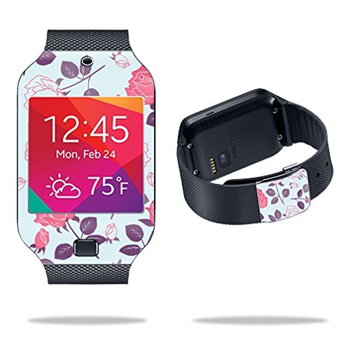 MightySkins Skin Compatible with Samsung Galaxy Gear 2 Neo Smart Watch Cover Skins Sticker Watch Vintage Floral