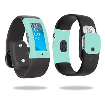 MightySkins Skin Compatible with Microsoft Band 2 Cover Skins Sticker Watch Solid Seafoam