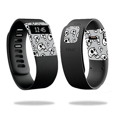 MightySkins Skin Compatible with Fitbit Charge Cover Skins Sticker Watch Laughing Skulls