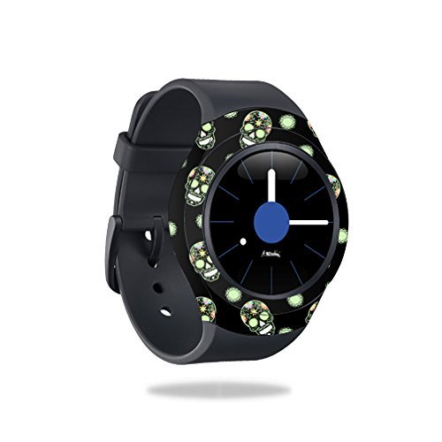 MightySkins Skin Compatible with Samsung Gear S2 3G Cover Skins Sticker Watch Glowing Skulls