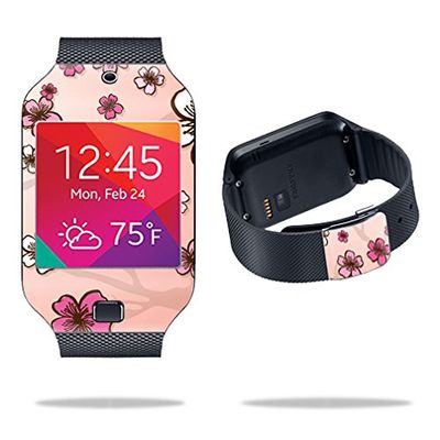 MightySkins Skin Compatible with Samsung Galaxy Gear 2 Neo Smart Watch Cover Skins Sticker Watch Cherry Blossom