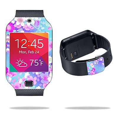 MightySkins Skin Compatible with Samsung Galaxy Gear 2 Neo Smart Watch Cover Skins Sticker Watch in Bloom