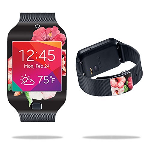 MightySkins Skin Compatible with Samsung Galaxy Gear 2 Neo Smart Watch Cover Skins Sticker Watch Hibiscus