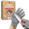 NoCry Kids Cutting Gloves, XS (8-12 Years)  100% Food Grade and Level 5 Protection  Comfortable and Lightweight, Yet Tough  Ambidextrous  Ideal for Fishing, Wood Carving and Whittling view 1